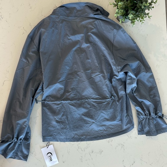 ZYIA Active Drawstring Gray Windbreaker NWT - Picture 8 of 12